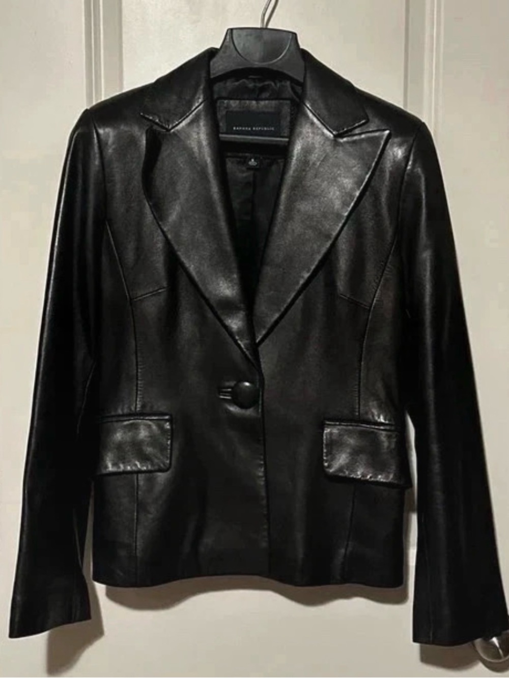 Banana Republic Butter Soft Leather Blazer Jacket